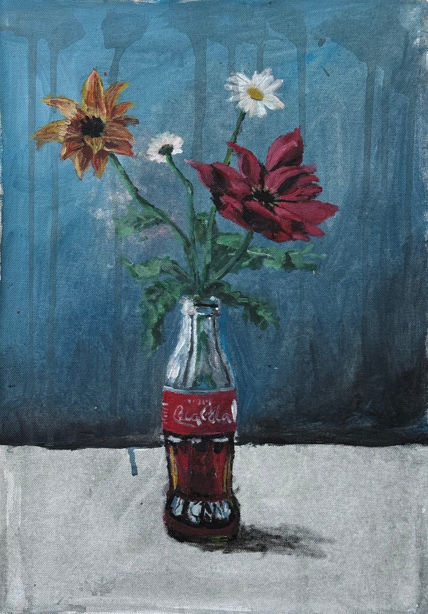 Flowers in a Coke